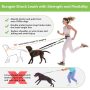 Reflective Stitches Jogging Hiking Extendable Adjustable Running Leash  for Small Medium and Large Dog