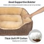Self Warming Rectangle Cat Dog Cushion Bed Orthopedic Antiskid Pet Sofa Bed Indoor Calming luxurious Washable Pet Bed Mat