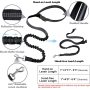 Removable Bungee Extension Fanny Pack Leash Reflective Thread for Running Walking