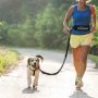 Removable Bungee Extension Fanny Pack Leash Reflective Thread for Running Walking