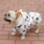Adorable Pet Poncho Dog Raincoat 4 Leg All Covered Coat with Hood for Small Medium Dogs