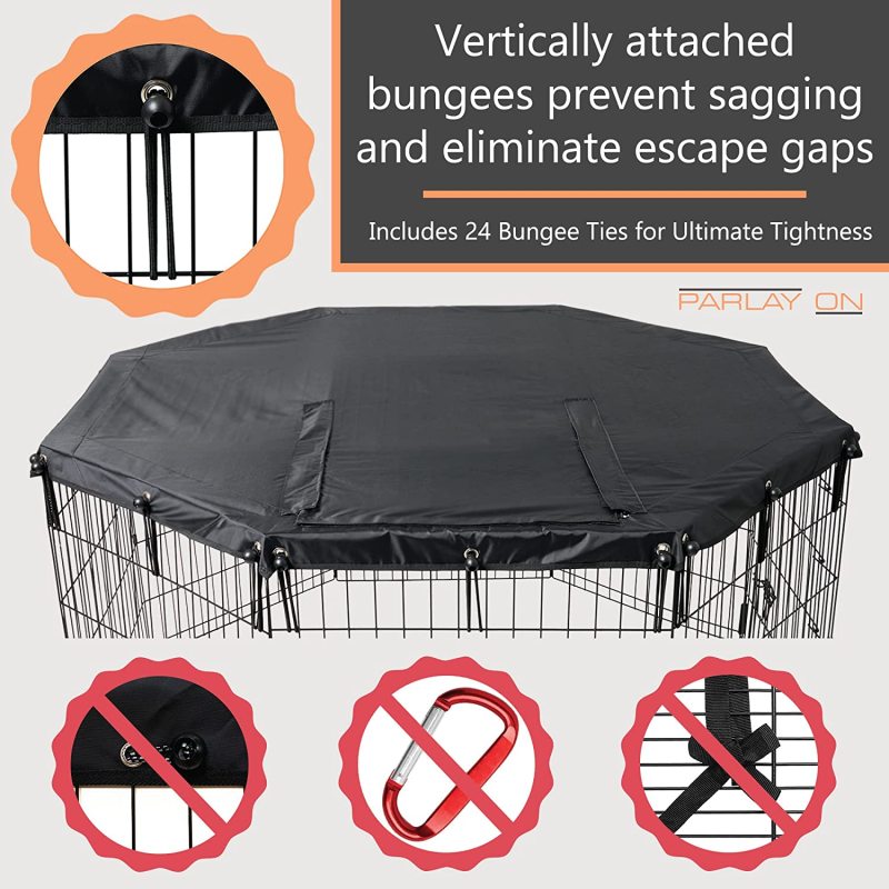 Luggage-grade Fabric Dog Playpen Cover Metal Dog Playpen