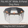 Luggage-grade Fabric Dog Playpen Cover Metal Dog Playpen