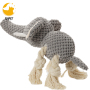 Plush Dog Squeaky Toys Durable Rope Dog Chew Toys Teeth Cleaning