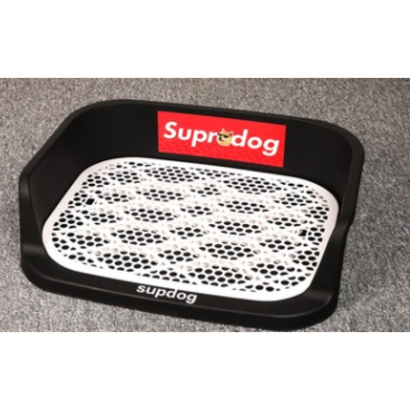 Indoor Dog Potty Tray with Protection Wall Every Side for No Leak, Spill, Accident