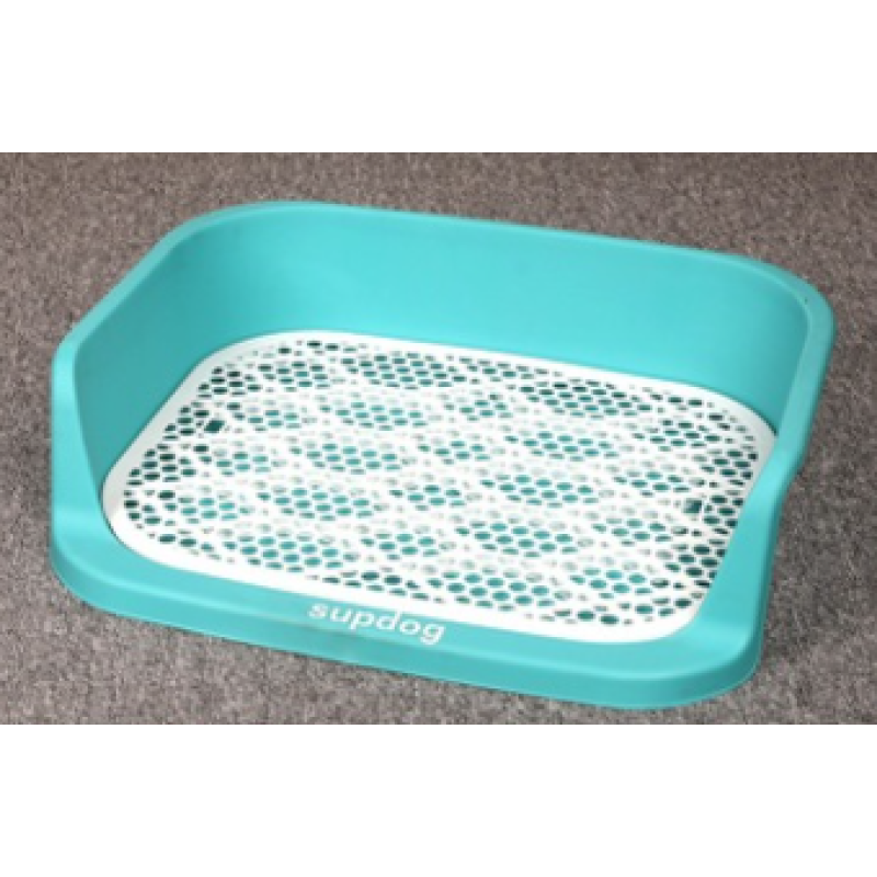 Indoor Dog Potty Tray with Protection Wall Every Side for No Leak, Spill, Accident