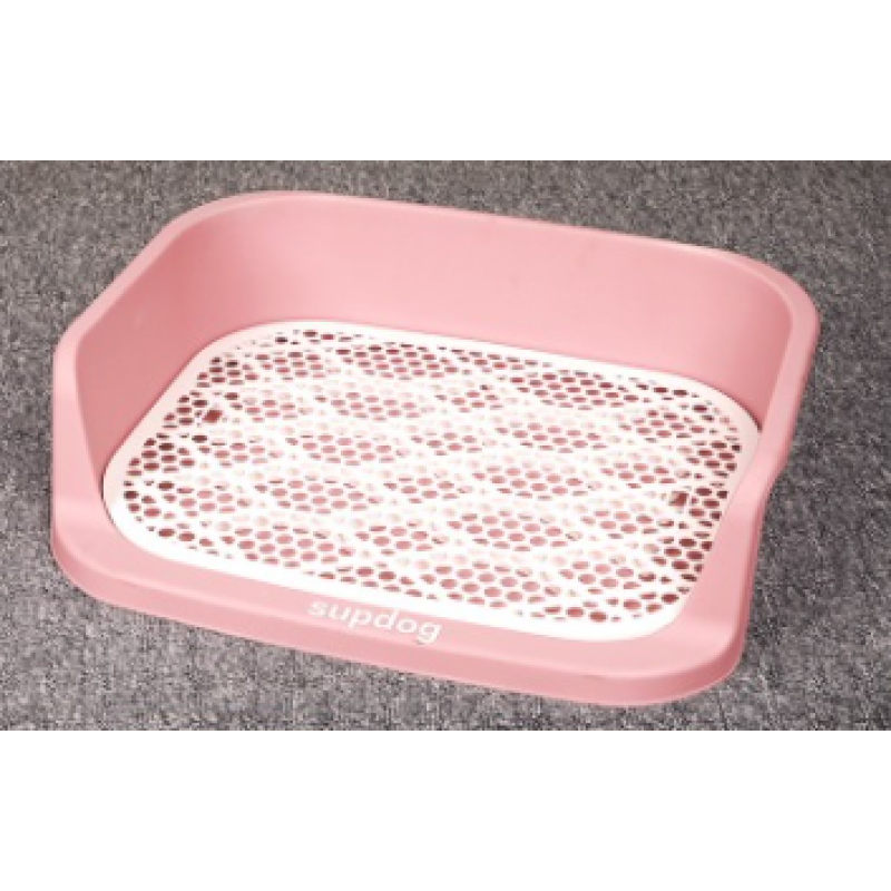 Indoor Dog Potty Tray with Protection Wall Every Side for No Leak, Spill, Accident