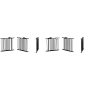 4 Pack of Pressure Mount Kit and 4 Pack of Wall Cups and Mounting Kit Walk Thru Baby Gate In The Living Room