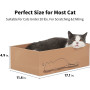 Cardboard Refill Lounge Cat Scratch Pad Corrugated Scratching Bed for Indoor Kitty