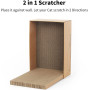 Cardboard Refill Lounge Cat Scratch Pad Corrugated Scratching Bed for Indoor Kitty