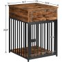 Indoor Pet Crate End Table Decorative Dog Kennel Wooden Dog House