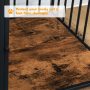 Indoor Pet Crate End Table Decorative Dog Kennel Wooden Dog House