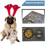 Raised Edges to Prevent Spills Water Pet Feeding Mat Easy Clean Dogs and Cats Resistant Placemat Tray