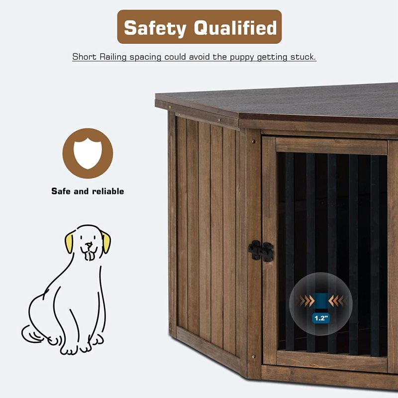 Pet Crate Indoor Use Kennel with Door End Table