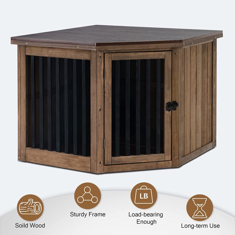 Pet Crate Indoor Use Kennel with Door End Table
