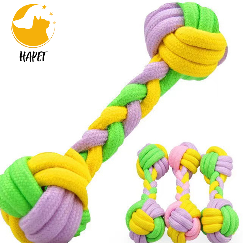 Rope Cotton Dog Toys Durable Teeth Cleaning Pet Chew Toys