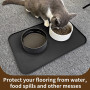 Foldable Pet Placemat Non-Slip Waterproof  Silicone Pet Feeding Mats for Small and Medium Cats and Dogs