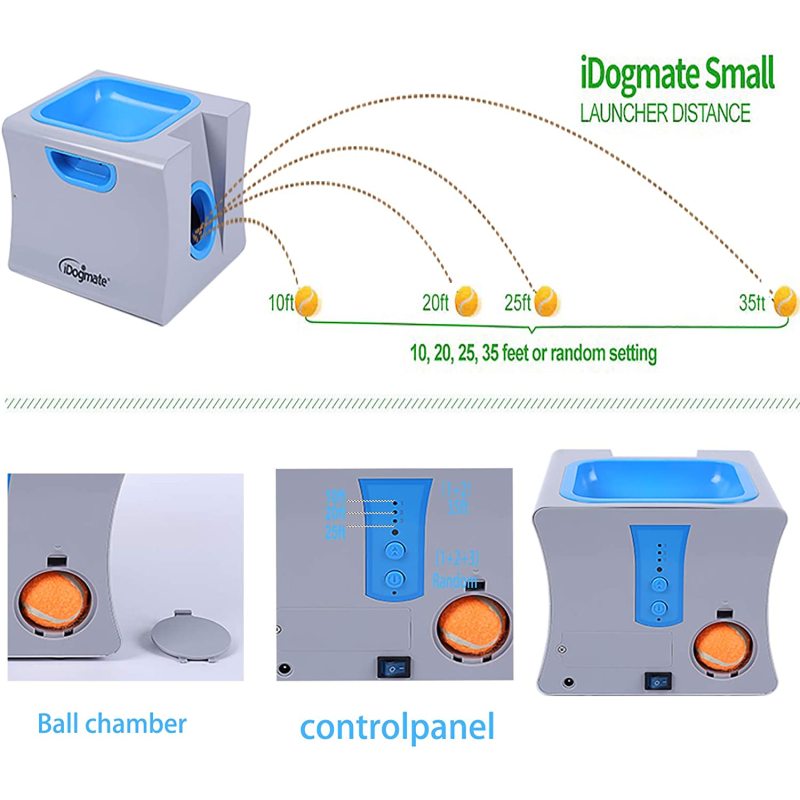 Rechargeable Automatic Interactive Ball Launcher for Mini Dog  Outdoor
