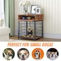 Dog Kennel Wood Indoor Decorative Pet Crate House Dog Crate End Table with Drawer