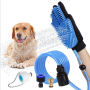 Dog Shower Sprayer Set Pet Bathing Tool Massage Scrubber in one Grooming Brush Accessories