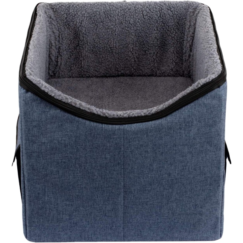 Dog Car Seat Pet Booster Seat Pet Travel Safety Seat Dog Bed for Car with Storage Pocket
