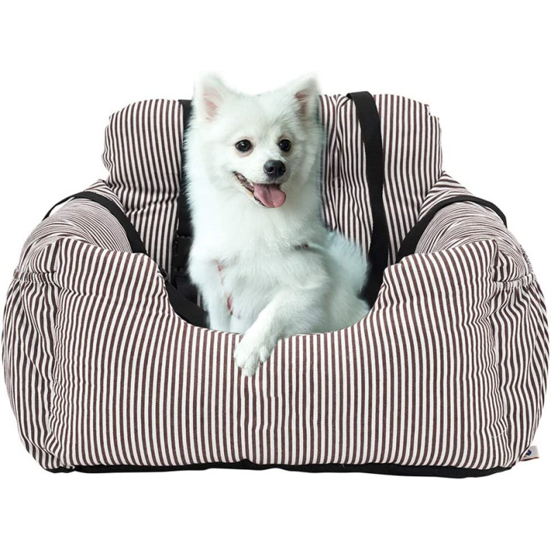 Dog Car Seat Pet Booster Seat Pet Travel Safety Seat Dog Bed for Car with Storage Pocket