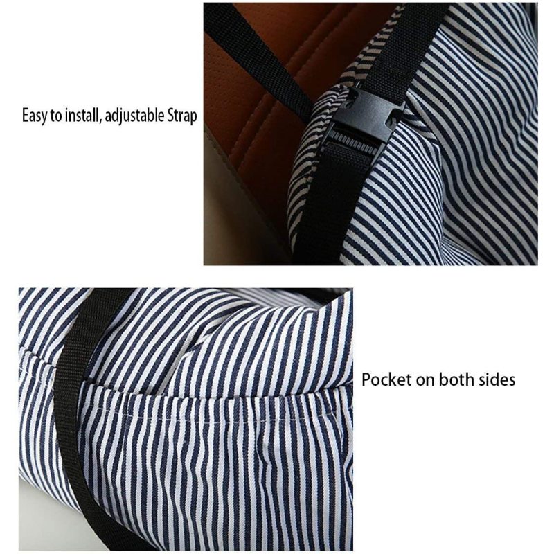 Dog Car Seat Pet Booster Seat Pet Travel Safety Seat Dog Bed for Car with Storage Pocket