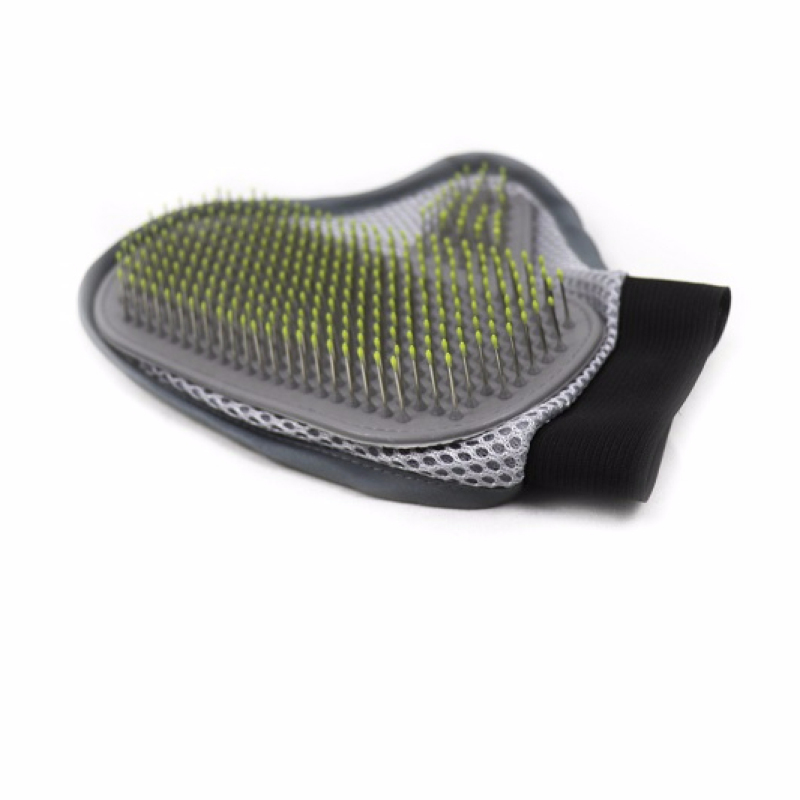 Pet Grooming Glove Brush for Dog and Cat Deshedding Brush Hair Remover For Cats Dogs and Horses with Long & Short Fur