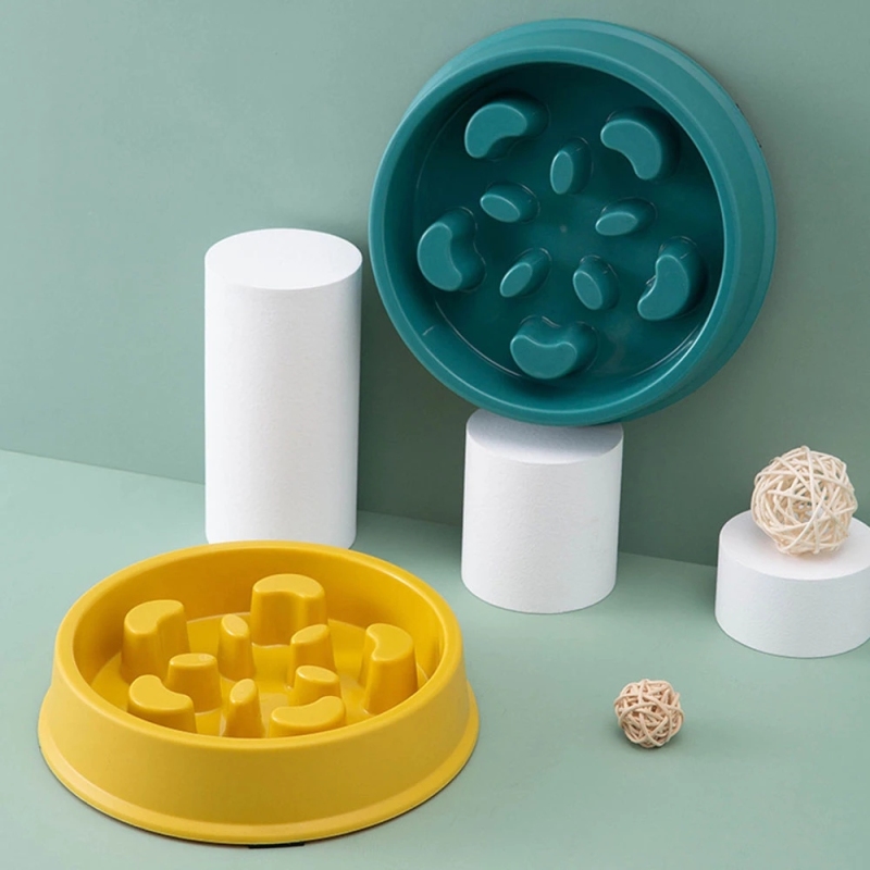 Pet Slow Food Bowl Small Dog Chokeproof Bowl Non Slip Slow Food Feeder Pet Slow Feeder Bowl