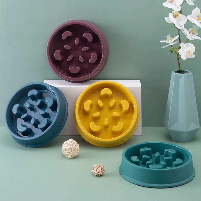 Pet Slow Food Bowl Small Dog Chokeproof Bowl Non Slip Slow Food Feeder Pet Slow Feeder Bowl