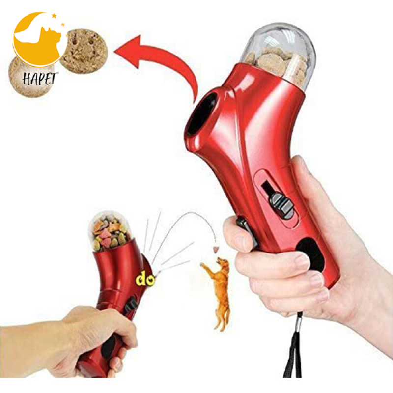 Pet Treat Launcher Dog Food Catapult Puppy Snack Shooter Feeder Pet Training Food Dispenser Toys Dog Interactive Toys