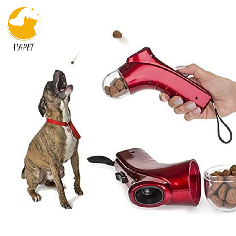Pet Treat Launcher Dog Food Catapult Puppy Snack Shooter Feeder Pet Training Food Dispenser Toys Dog Interactive Toys