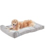 Dog Beds for Large Dogs Clearance Super Thick & Comfortable Pet Bed with Pillow, Washable Cover and Anti-Slip Bottom