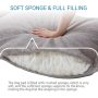 Dog Beds for Large Dogs Clearance Super Thick & Comfortable Pet Bed with Pillow, Washable Cover and Anti-Slip Bottom