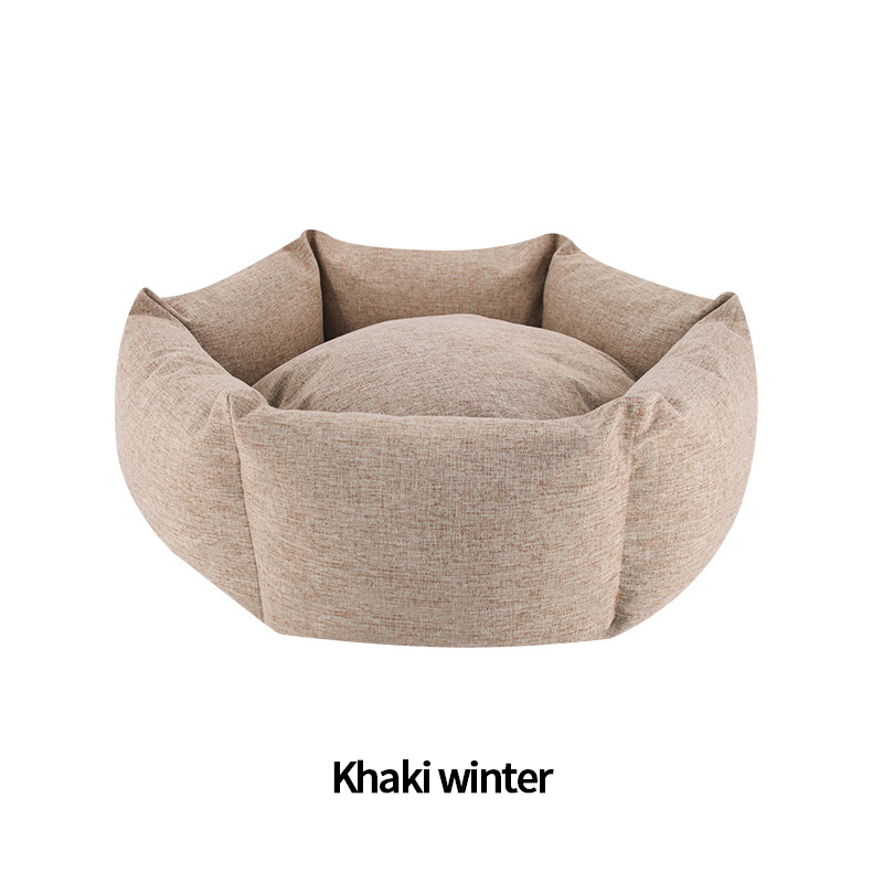 Dog Beds for Large Dogs Clearance Super Thick & Comfortable Pet Bed with Pillow, Washable Cover and Anti-Slip Bottom