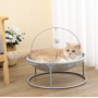 Elevated Cat Beds for Indoor Cats - Breathable Washable Cat Hammock Pet Supplies,Free-Standing Stable Detachable Pet Bed