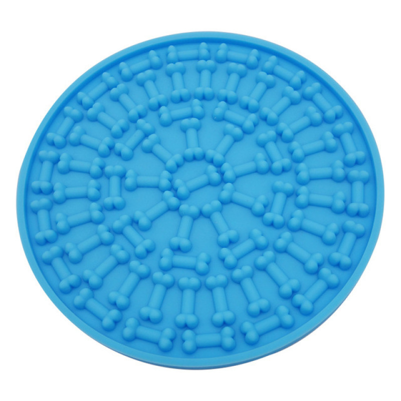 Dog Feeding Lick Mat Pet Dog Feeder Bowl for Bath Distraction Pet Lick Mat Silicone