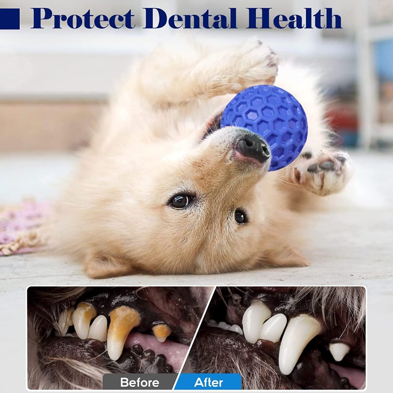 Dog Toys for Aggressive Chewers Large Breed, Interactive Squeaky Dog Balls for Medium Dogs Relieving Anxiety, Small Dog Toys