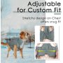 Dog Cold Weather Coats - Cozy Waterproof Windproof Reversible Winter Dog Jacket, Thick Padded Warm Coat Reflective Vest Clothes
