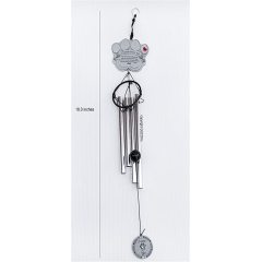 Remembrance Pet Memorial Gift Pet Memorial Wind Chime Metal Casted Pawprint Wind Chime
