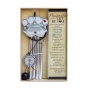 Remembrance Pet Memorial Gift Pet Memorial Wind Chime Metal Casted Pawprint Wind Chime
