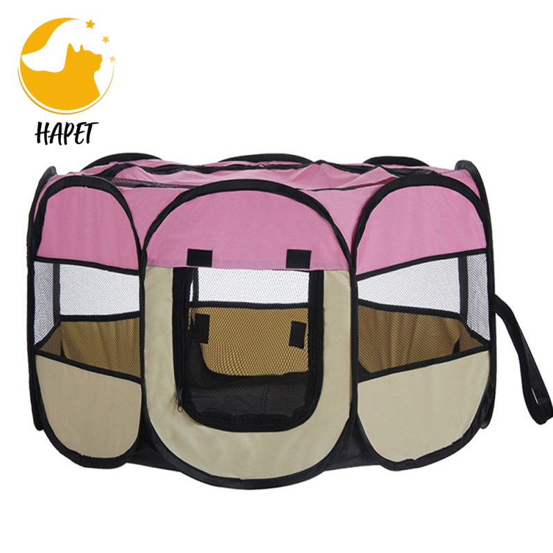 Portable Pet Playpen, Dog Playpen Foldable Pet Exercise Pen Tents Dog Kennel House Playground for Puppy Dog Yorkie Cat Bunny