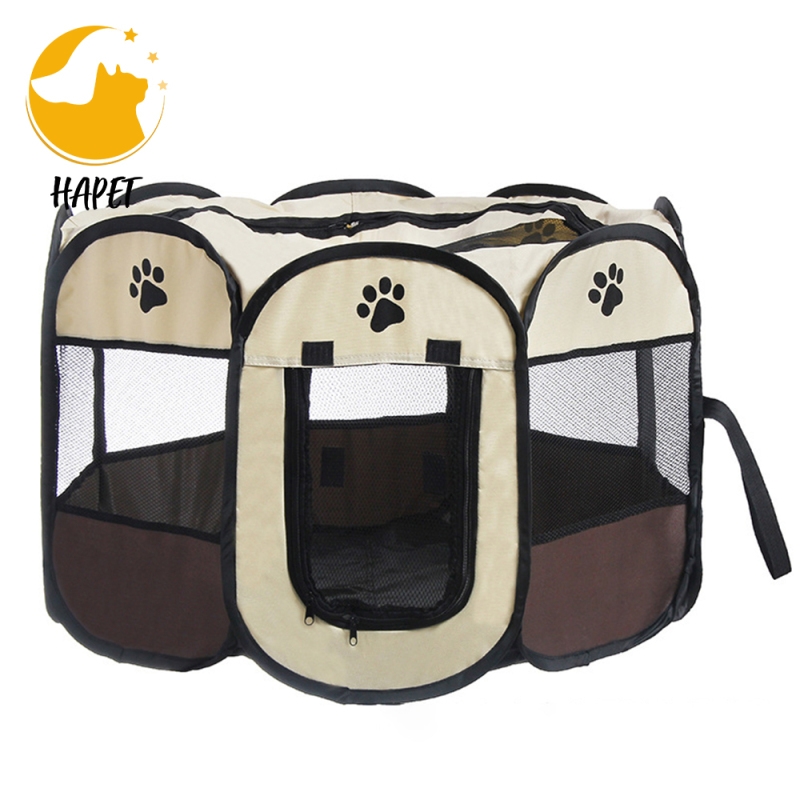 Portable Pet Playpen, Dog Playpen Foldable Pet Exercise Pen Tents Dog Kennel House Playground for Puppy Dog Yorkie Cat Bunny