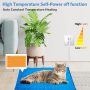 Pet Heating Pad ,Cat Dog Electric Indoor Waterproof,Auto Constant Temperature , Chew Resistant Steel Cord