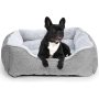 Dog Bed for Large Medium Small Dogs & Cats Soft Rectangle Washable Dog Sofa Bed