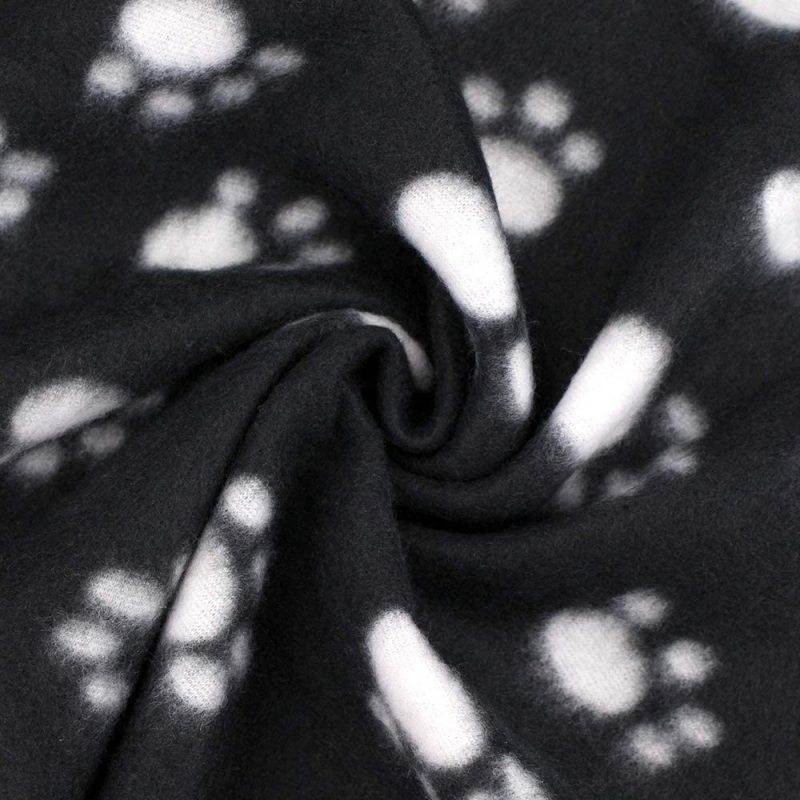 Bed Cover for Dogs Pet Blanket Warm Paw Print Use In Living Room