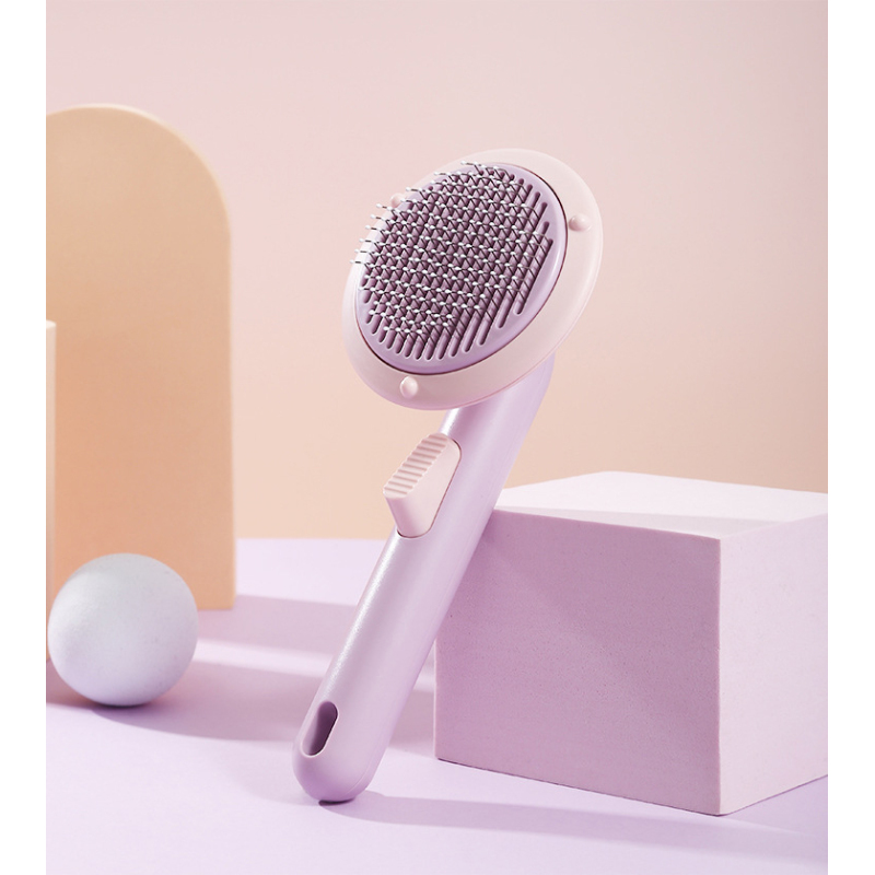 Self Cleaning Slicker Brushes for Dogs Cats Pet Grooming Brush Tool Gently Removes Loose Undercoat Cat Grooming Brush