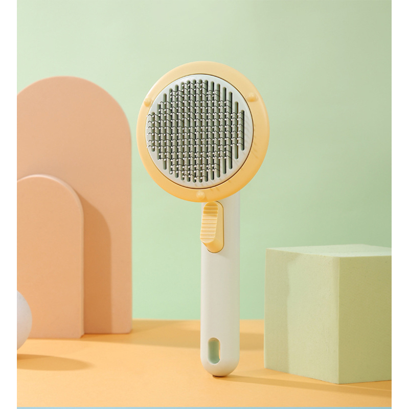Self Cleaning Slicker Brushes for Dogs Cats Pet Grooming Brush Tool Gently Removes Loose Undercoat Cat Grooming Brush