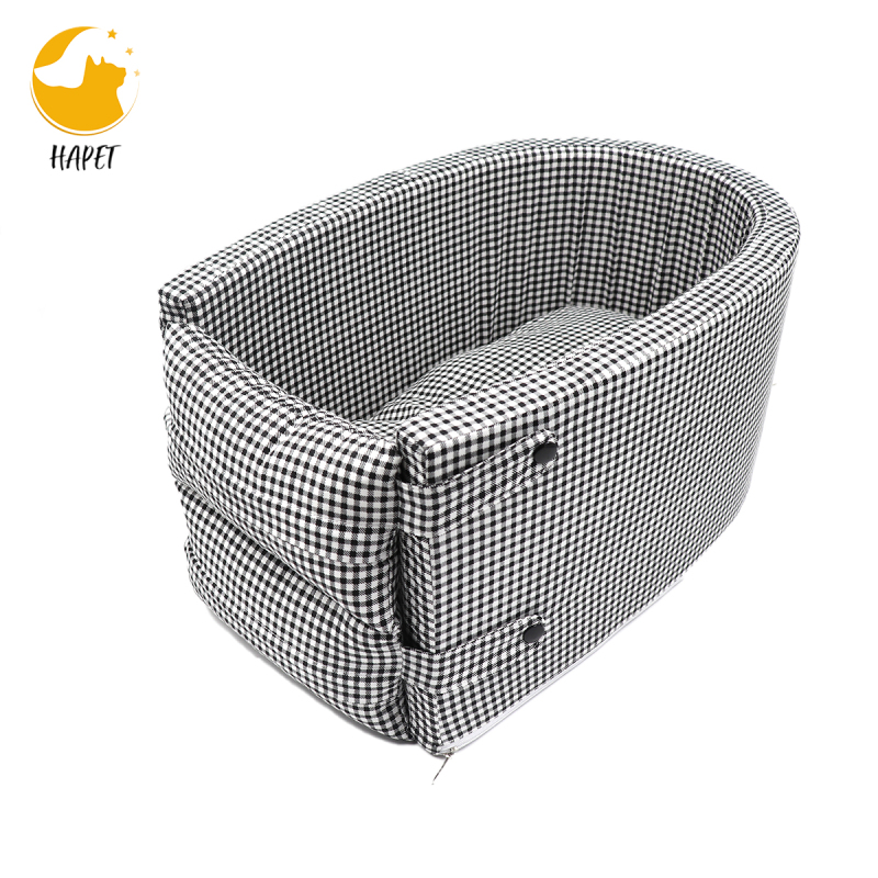 Dog Booster Car Seat Pet Elevated Car Ride Seat for Small Dogs or Cats Travel Bed