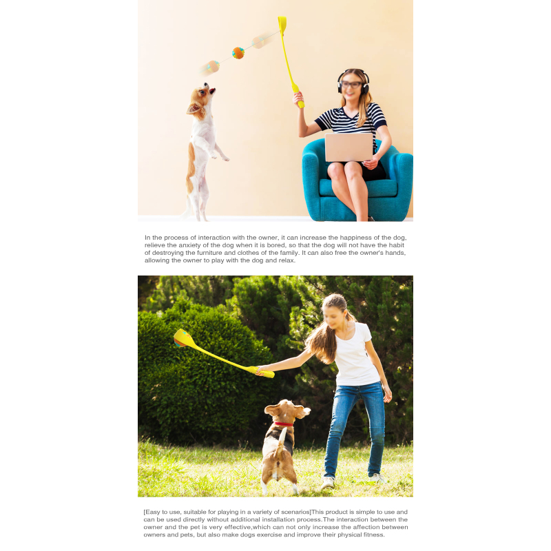 Interactive Dog Non-Automatic Launcher Ball Throwing Ball Toy For Medium And Large Dog